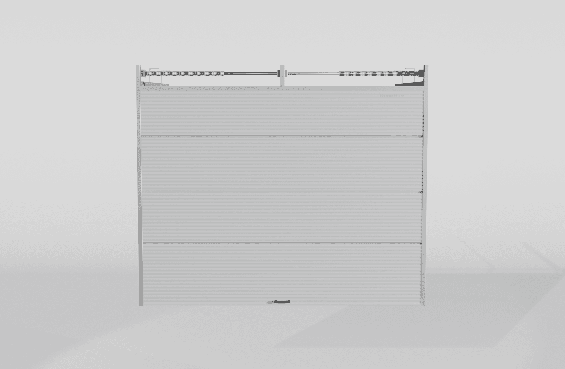 Секционные ворота DoorHan стальные 4200х2600 цвета RAL 7004 (серый) с дизайном «волна» с автоматикой — фото 3